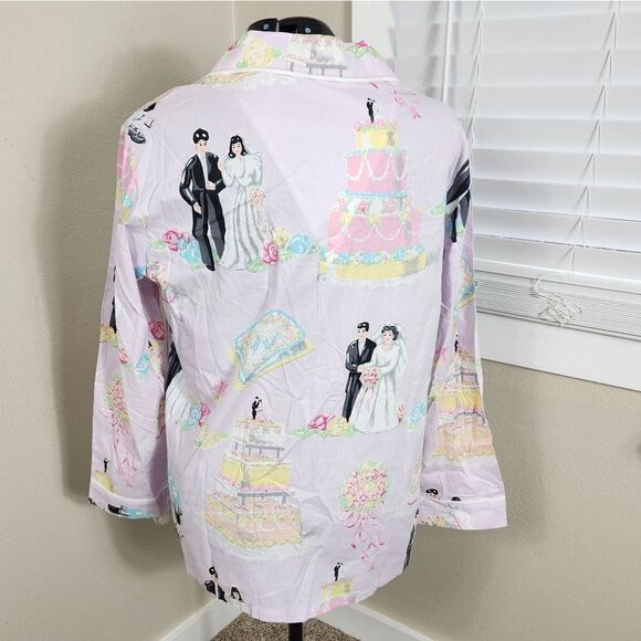 Nick & Nora Love & Marriage Pajamas Plus Size 3X NWOT 90's Y2K 2000's - Picture 6 of 15